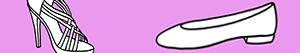 desenhos de Sapatos para mulher para colorir