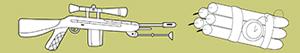 desenhos de Armas para colorir