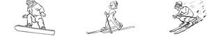 desenhos de Esportes da Neve para colorir